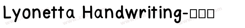 Lyonetta Handwriting字体转换